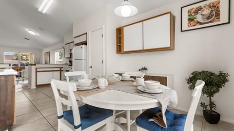 Second indoor dining area with natural light