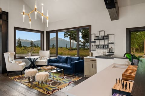 Additional Seating with Mini Fridge, Ice Maker and Bar