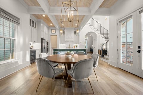 Enjoy a nice meal at the dining table or play some fun board games