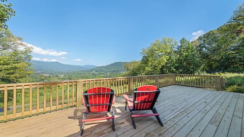 Breathtaking mountain views right from your spacious deck