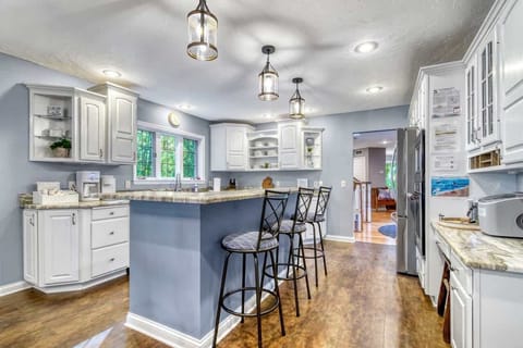 Gourmet kitchen stocked with the essentials