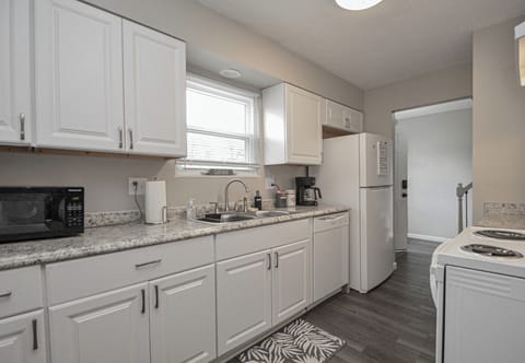 Fully stocked kitchen.  All basic cook wear and utensils included