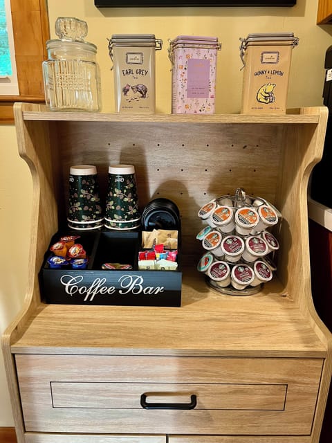 “Coffee and tea station with plenty of options to start your day.”