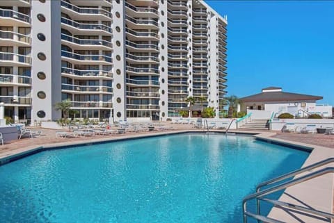 Relax in the Huge rooftop pool with your family!
