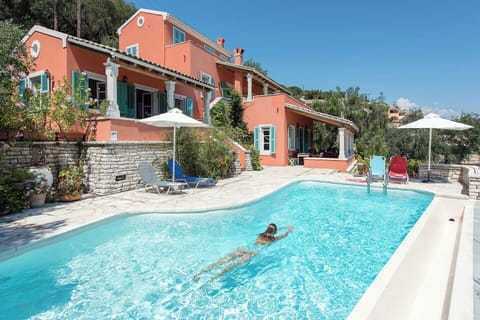 The house seen from poolside.