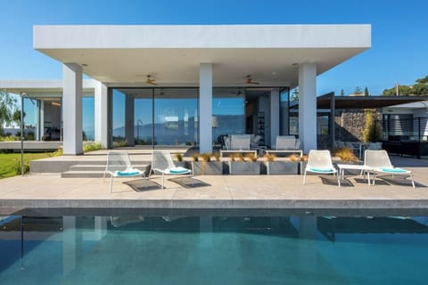 The house seen from the pool.