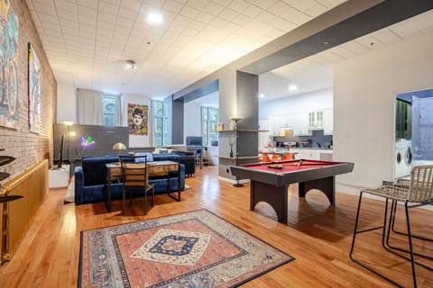 Living Area and pool table