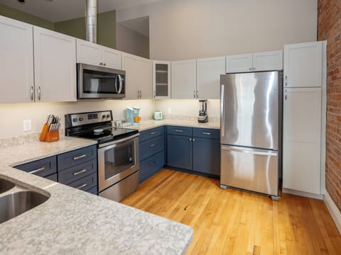 Unleash your inner chef in our stunning gourmet kitchen.