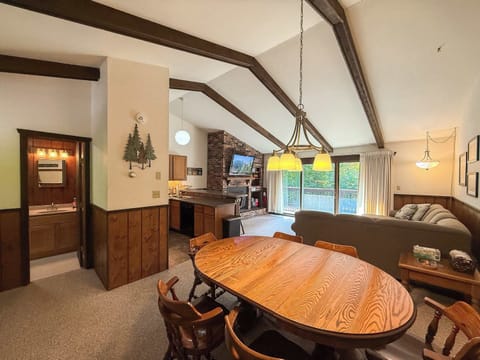 Upon entering the front door you are greeted with the entire upper floor consisting of the dining room, kitchen, living room and full bathroom.