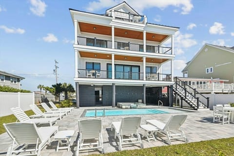 Salty Crew is located on the beach in Cherry Grove.