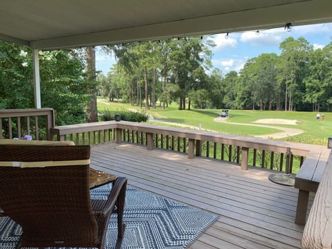 Back porch overlooking Hilaman Golf Course