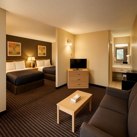 Suite, 1 Bedroom, Non Smoking | Iron/ironing board, free WiFi, bed sheets