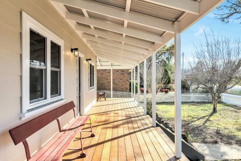 front verandah - choose your seat at the right time of day, sit in the sun
