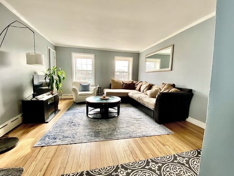 Newly Refinished floors keep things clean and simple
