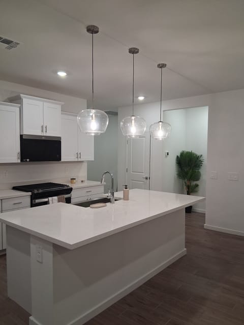 Enjoy this beautiful open floor concept where you can cook family dinner 