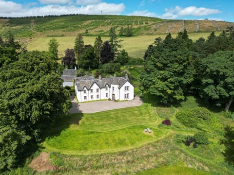 Aerial view of Quarter House, Scottish Borders