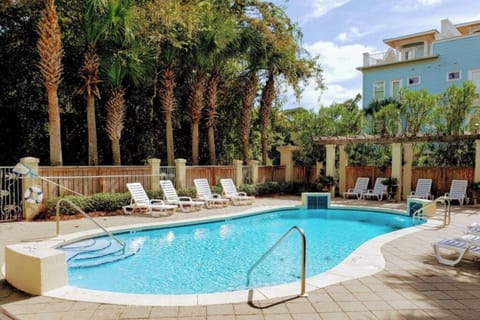 Community Pool is located right next to the building. (See arial photo)