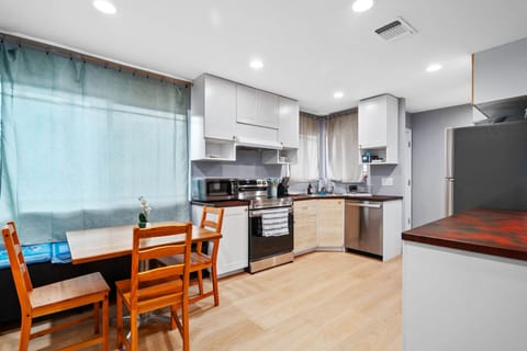Full Kitchen with Stainless Steel Appliances