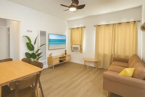 Modern Living room area with smart tv