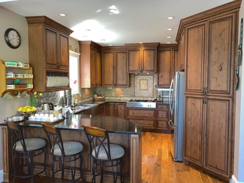 Shared fridge, microwave