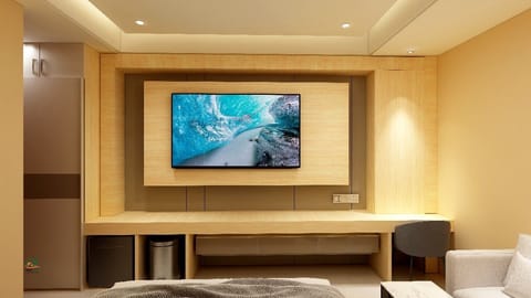 Luxury Double Room, City View | Desk, laptop workspace, free WiFi