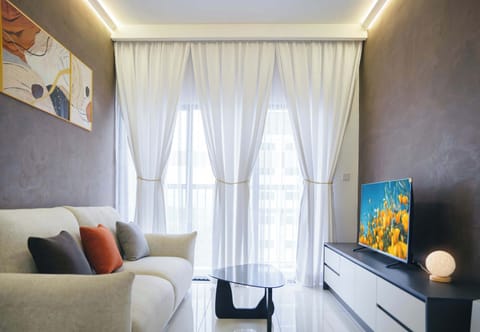 Tastefully furnished living area.