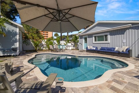 Backyard with seating galore