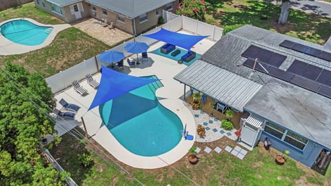 Amazing aerial view of our backyard