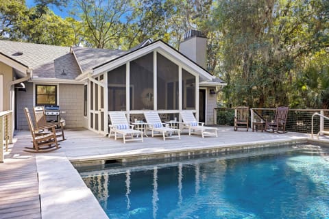 Enjoy the beautiful pool off the screened porch!