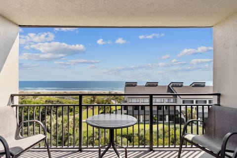 Your oceanfront balcony is the perfect spot for sipping coffee