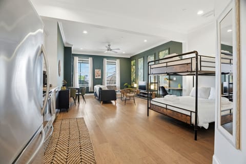 Sangria Suite is professionally decorated and offers vaulted ceilings and large windows