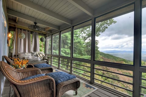 Romantic Ellijay cabin rental nestled in the North Georgia Mountains with peaceful Blue Ridge views