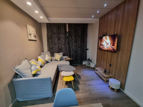 Salon avec Canapé Lit