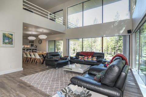 Main living are with huge windows
