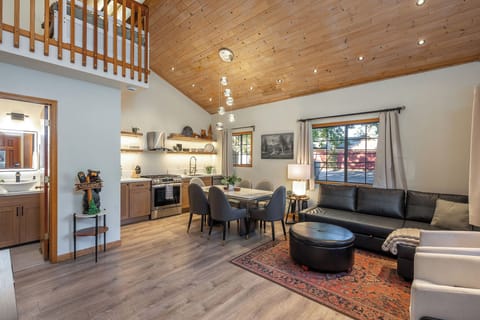 Open living area with dining