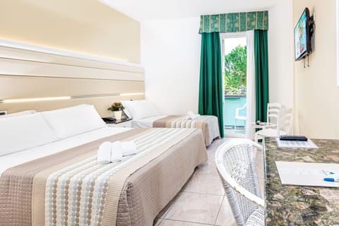 Superior Triple Room, Balcony | In-room safe, desk, free WiFi, bed sheets