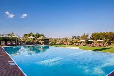 Indoor pool, outdoor pool, sun loungers