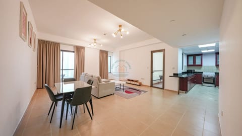 Premium Apartment, 1 Bedroom, Marina View | Living area