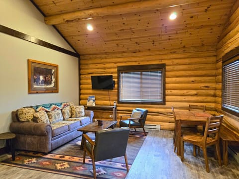 Living room with pull out couch