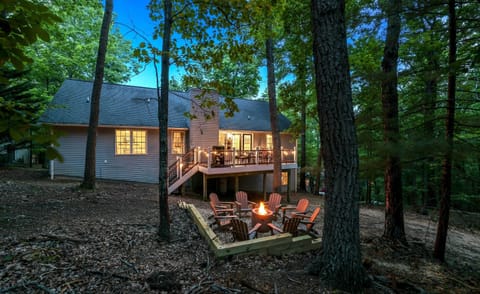 Spend hours chatting and sipping wine in this inviting backyard