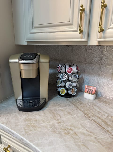 Complimentary coffee and tea.