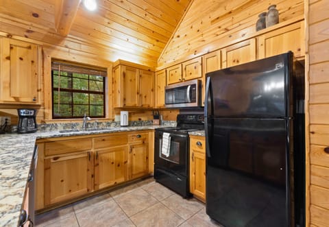 Rustic kitchen with modern appliances ready for your favorite meals