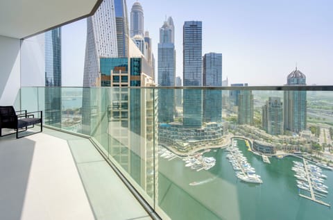 Deluxe Apartment, Balcony, Marina View | Balcony