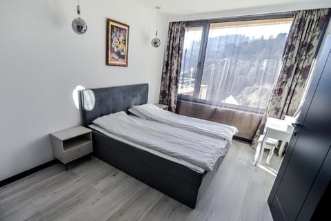 Panoramic Apartment, Balcony, Mountain View | In-room safe, soundproofing, free WiFi
