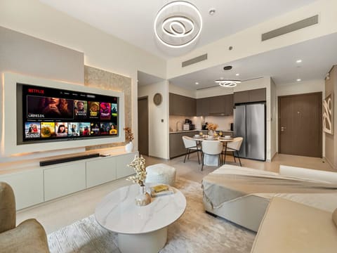 Relax and stream your favorites on the Smart TV