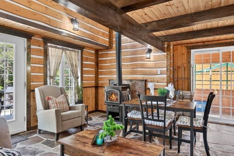 Living room (with wood-burning stove)