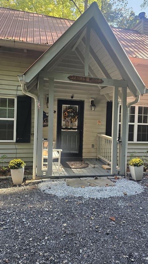 Charming covered porch welcomes you home
