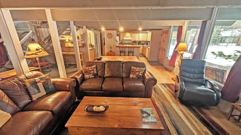 Downstairs Living Room to Dining/Kitchen