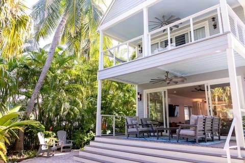 Two large covered porches 