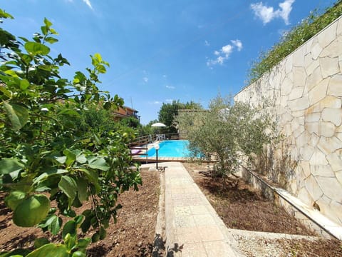 Blue, Swimming Pool, Backyard, Outdoor Furniture